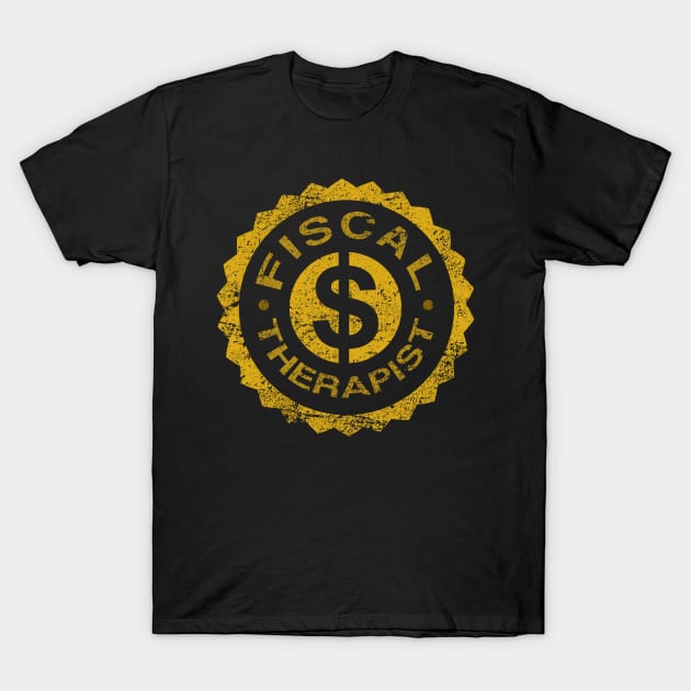 Fiscal Therapist  Accounting tax season numbers T-Shirt by Caskara